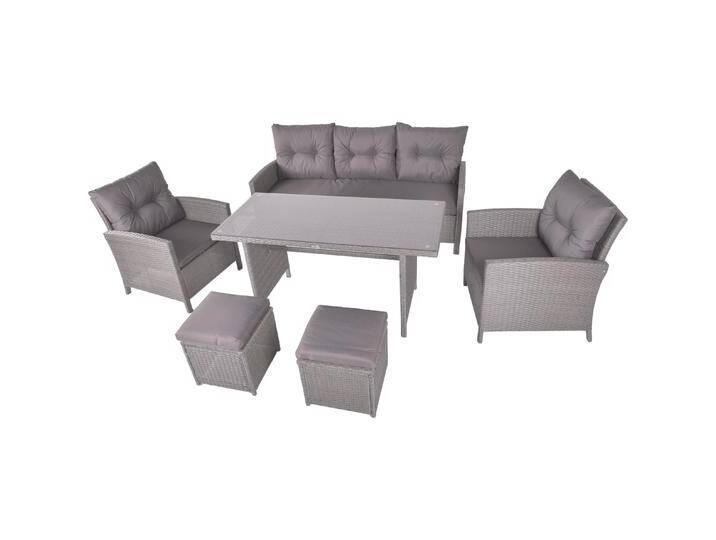 Garden Pleasure, Gartenlounge, Sitzgruppe Sevilla grau von Galaxus