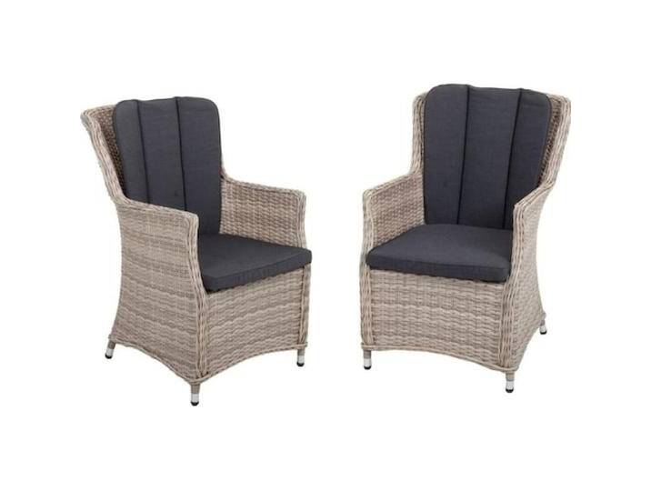 Garden Pleasure, Gartenstühle, Loungesessel Dijon grau von Galaxus