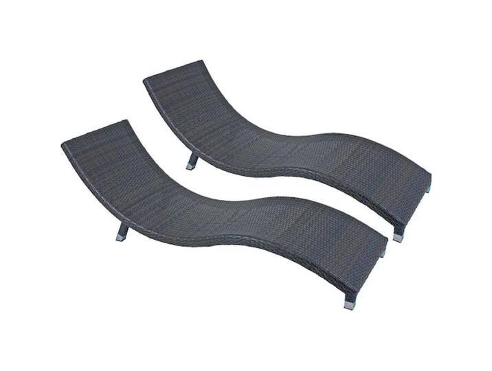 Garden Pleasure, Liegestuhl, Sonnenliegen Caracas braun Aluminium 2 St. (195 cm) von Galaxus