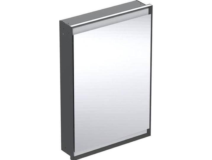 Geberit, Spiegelschrank, ONE Spiegelschrank mit ComfortLight, 1 Tür, Unterputzmontage, schwarz matt/Aluminium, 60x90 (60 x 90 cm) von Galaxus