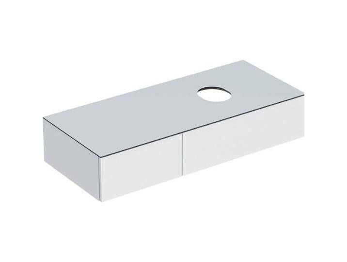 Geberit, Waschbeckenunterschrank, VariForm Unterschrank für Aufsatzwaschtisch, zwei Schubladen, Ablagefläche, Geruchsverschl (120 x 51 x 23.5 cm) von Galaxus