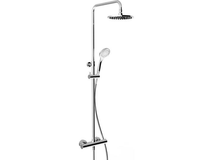 Gessi, Badarmatur, Aufputz-Thermostat-Brause-Armatur mit verdeckten 1/2-Anschlüssen, für Antikalk-Handbrause 10 von Galaxus