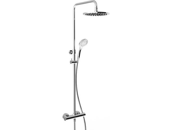 Gessi, Badarmatur, Aufputz-Thermostat-Brause-Armatur mit verdeckten 1/2-Anschlüssen, für Antikalk-Handbrause 10 von Galaxus