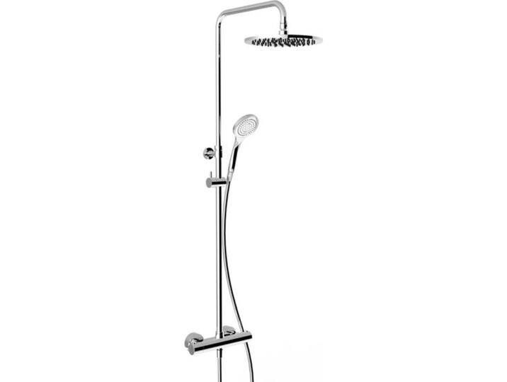 Gessi, Badarmatur, Aufputz-Thermostat-Brause-Armatur mit verdeckten 1/2-Anschlüssen, für Antikalk-Handbrause 10 von Galaxus