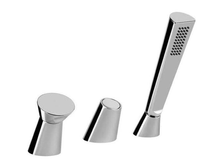 Gessi, Badarmatur, Cono Dreiloch-Wannenrandbatterie, für Wanneneinlauf mit Umsteller, Brauseschlauch 1,50 m und Gessi, Badarmatur, Cono Dreiloch-Wannenrandbatterie, für Wanneneinlauf mit Umsteller, Brauseschlauch 1,50 m und von Galaxus