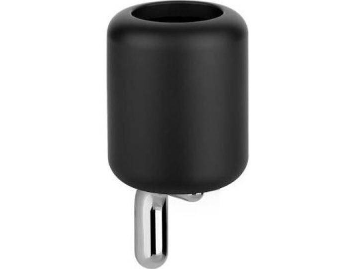 Gessi, Badarmatur, Goccia Wand Glashalter, Becher in GRES schwarz, 38008 von Galaxus