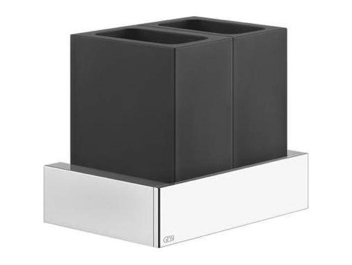 Gessi, Badarmatur, Rettangolo Accessoires Doppel-Glashalter zur Wandmontage, Becher schwarz, 20811 Gessi, Badarmatur, Rettangolo Accessoires Doppel-Glashalter zur Wandmontage, Becher schwarz, 20811 von Galaxus
