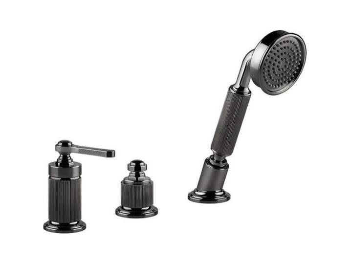 Gessi, Badarmatur, Venti20 3-Loch-Wannenarmatur, mit Umsteller, Schlauch u. Handbrause, 2-Wege, für separaten Wa von Galaxus