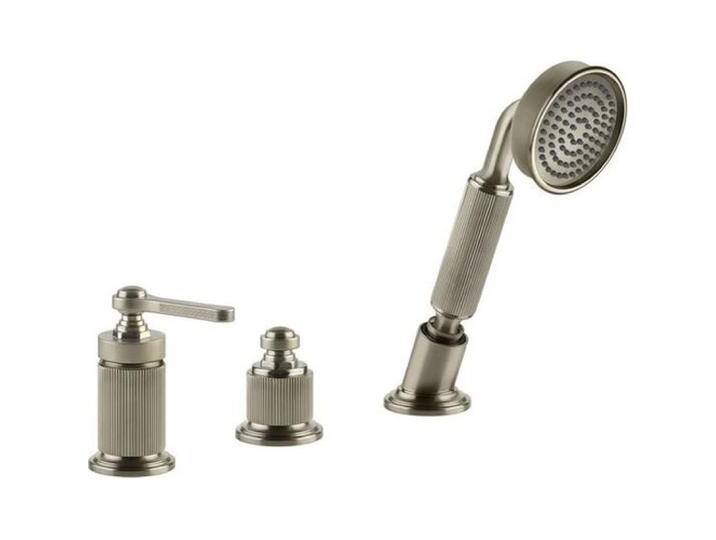 Gessi, Badarmatur, Venti20 3-Loch-Wannenarmatur, mit Umsteller, Schlauch u. Handbrause, 2-Wege, für separaten Wa von Galaxus