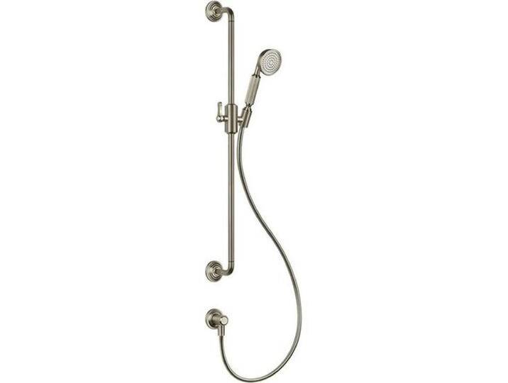 Gessi, Badarmatur, Venti20 Brausestange mit Wandanschlussbogen, gebogener Halterung u. schwenkbarem Brausehalter Gessi, Badarmatur, Venti20 Brausestange mit Wandanschlussbogen, gebogener Halterung u. schwenkbarem Brausehalter von Galaxus