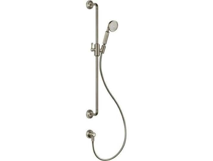 Gessi, Badarmatur, Venti20 Brausestange mit Wandanschlussbogen, gebogener Halterung u. schwenkbarem Brausehalter Gessi, Badarmatur, Venti20 Brausestange mit Wandanschlussbogen, gebogener Halterung u. schwenkbarem Brausehalter von Galaxus