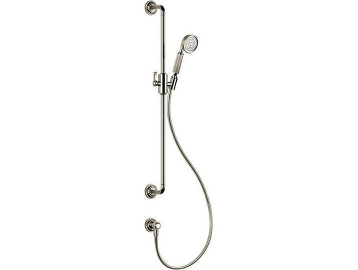Gessi, Badarmatur, Venti20 Brausestange mit Wandanschlussbogen, gebogener Halterung u. schwenkbarem Brausehalter Gessi, Badarmatur, Venti20 Brausestange mit Wandanschlussbogen, gebogener Halterung u. schwenkbarem Brausehalter von Galaxus