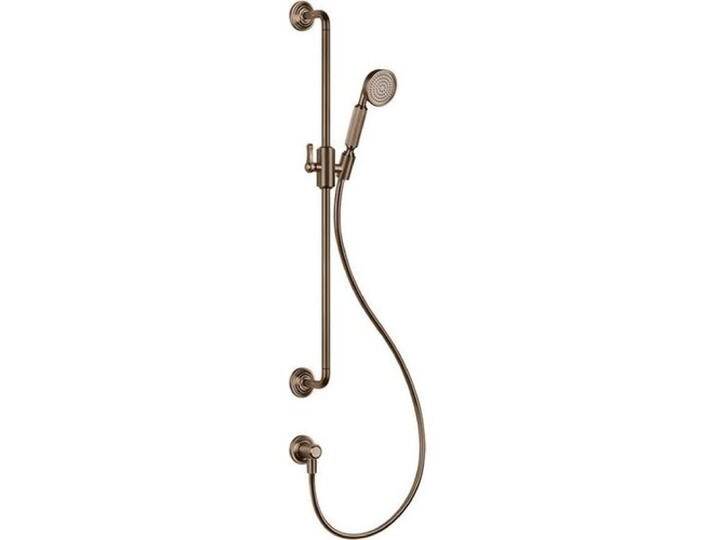 Gessi, Badarmatur, Venti20 Brausestange mit Wandanschlussbogen, gebogener Halterung u. schwenkbarem Brausehalter Gessi, Badarmatur, Venti20 Brausestange mit Wandanschlussbogen, gebogener Halterung u. schwenkbarem Brausehalter von Galaxus