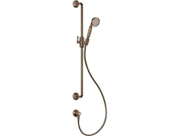 Gessi, Badarmatur, Venti20 Brausestange mit Wandanschlussbogen, gebogener Halterung u. schwenkbarem Brausehalter Gessi, Badarmatur, Venti20 Brausestange mit Wandanschlussbogen, gebogener Halterung u. schwenkbarem Brausehalter von Galaxus