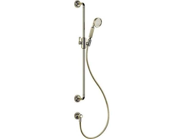 Gessi, Badarmatur, Venti20 Brausestange mit Wandanschlussbogen, gebogener Halterung u. schwenkbarem Brausehalter Gessi, Badarmatur, Venti20 Brausestange mit Wandanschlussbogen, gebogener Halterung u. schwenkbarem Brausehalter von Galaxus