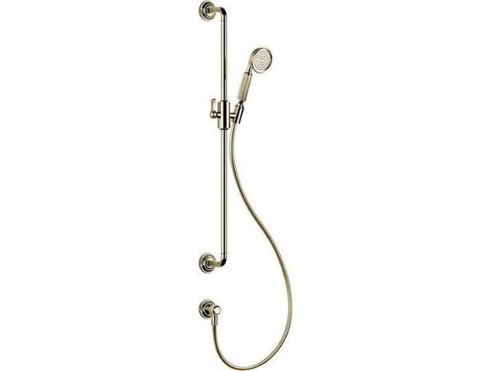 Gessi, Badarmatur, Venti20 Brausestange mit Wandanschlussbogen, gebogener Halterung u. schwenkbarem Brausehalter Gessi, Badarmatur, Venti20 Brausestange mit Wandanschlussbogen, gebogener Halterung u. schwenkbarem Brausehalter von Galaxus