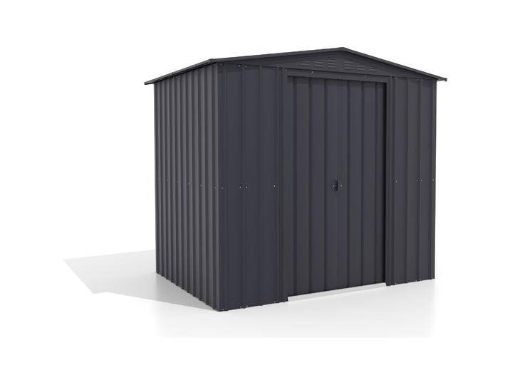 Globel, Gartenhaus + Gartenschrank, Gerätehaus Tower 86 anthrazit 2450 x 1850 mm von Galaxus