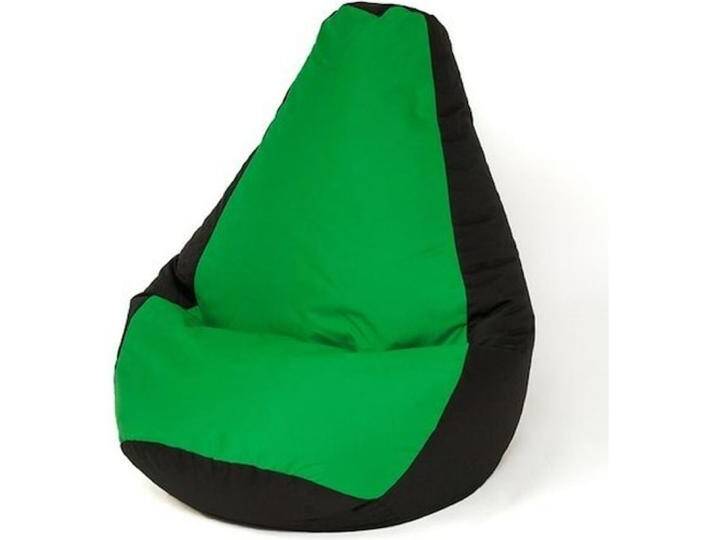 Go Gift, Sitzsack, Sako Tasche pouffe Birne schwarz und grün XL 130 x 90 cm von Galaxus