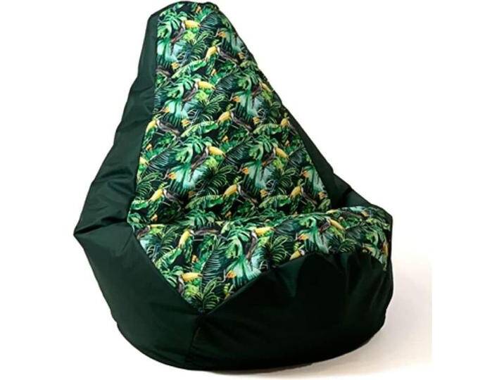 Go Gift, Sitzsack, Sako sack pouffe birne druck schwarz-papua XXL 140 x 100 cm von Galaxus