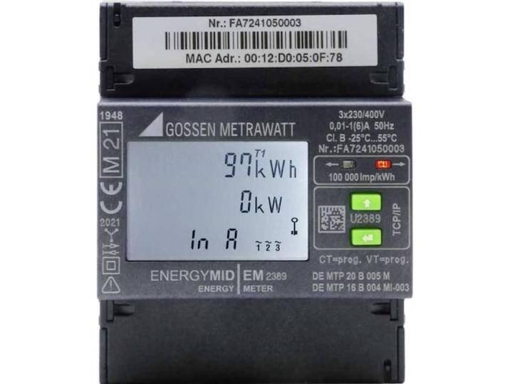 Gossen, Energiemessgerät, Metrawatt U2389-V047 Drehstromzähler mit Wandleranschluss digital 5 A MI Gossen, Energiemessgerät, Metrawatt U2389-V047 Drehstromzähler mit Wandleranschluss digital 5 A MI von Galaxus