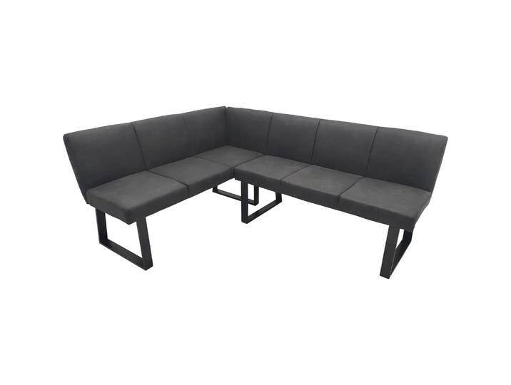 HTI-Living, Sitzbank, Eckbank 192 x 152 cm Schwarz Vemal kurzer Schenkel rechts (192 cm) von Galaxus