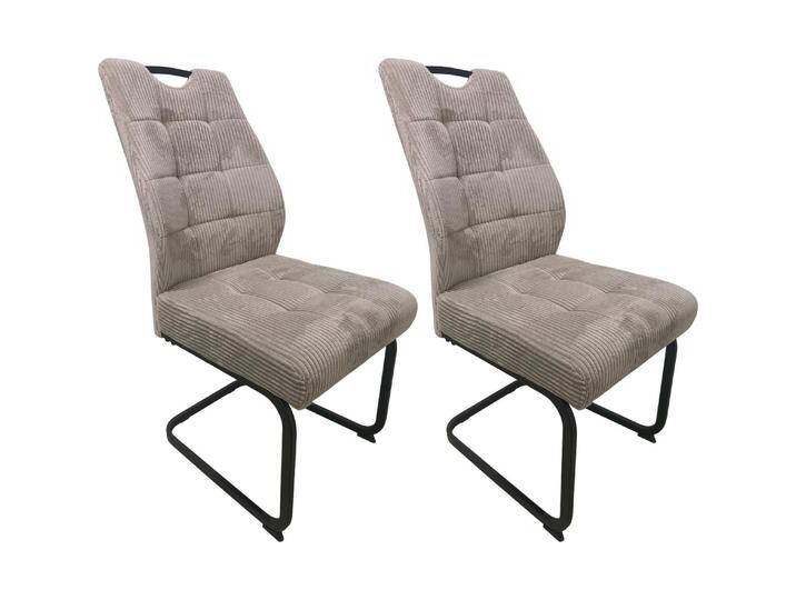HTI-Living, Stühle, Schwingstuhl Marek Cord Taupe 2er-Set HTI-Living, Stühle, Schwingstuhl Marek Cord Taupe 2er-Set von Galaxus