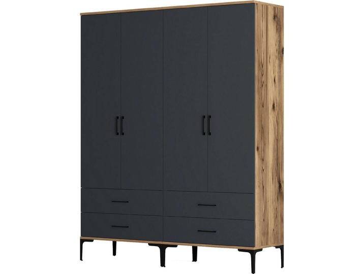 Hanah Home, Kleiderschrank, Kumsal (160 x 47.5 x 201.5 cm) von Galaxus