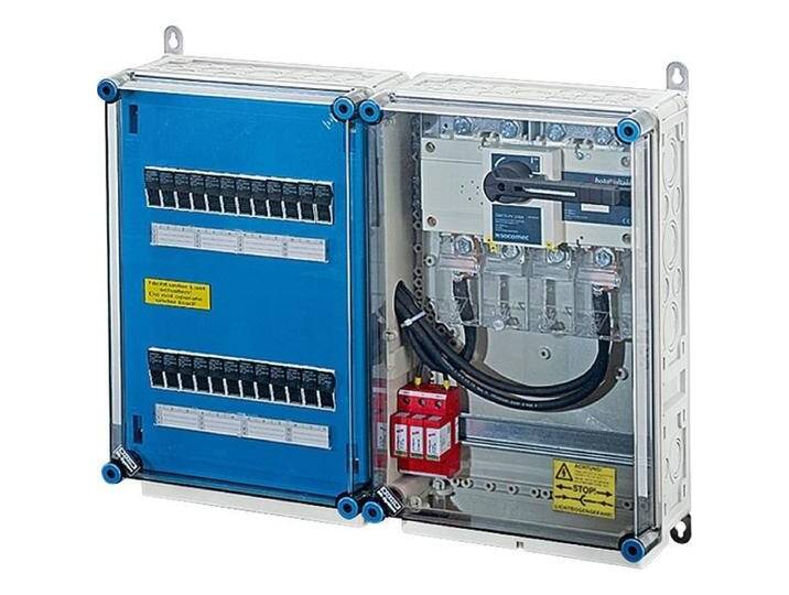 Hensel, Abzweigdose, HEN Mi PV 3621 PV-GAK, m. ÃSE u. Sicherung 12xPV-String 1WR Hensel, Abzweigdose, HEN Mi PV 3621 PV-GAK, m. ÃSE u. Sicherung 12xPV-String 1WR von Galaxus