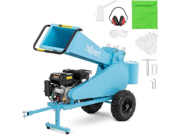 Hillvert, Holzspalter + Häcksler, Holzhäcksler 7 PS Ø Äste 7 cm Gartenhäcksler Benzin-Häcksler Gartenschredder Hillvert, Holzspalter + Häcksler, Holzhäcksler 7 PS Ø Äste 7 cm Gartenhäcksler Benzin-Häcksler Gartenschredder von Galaxus