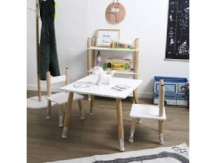 Home Deco Kids, Kinderstuhl + Kindertisch, Tisch und 2 Stühle Bleistift (Kindersitzgruppe) von Galaxus