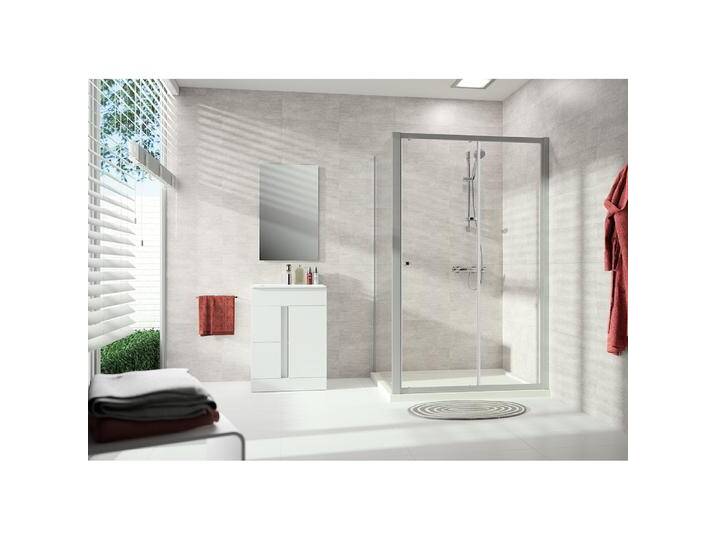 Hüppe, Duschkabine + Duschwand, Alpha 2 Seitenwand, 1000x1900mm, teilgerahmt (204 cm, 100 cm, 190 cm) von Galaxus