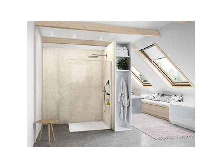 Hüppe, Duschkabine + Duschwand, Select+ Seitenwand alleinstehend, Querbügel, 8mm Glasstärke, Breite 1300mm (211 cm, 130 cm, 200 cm) von Galaxus