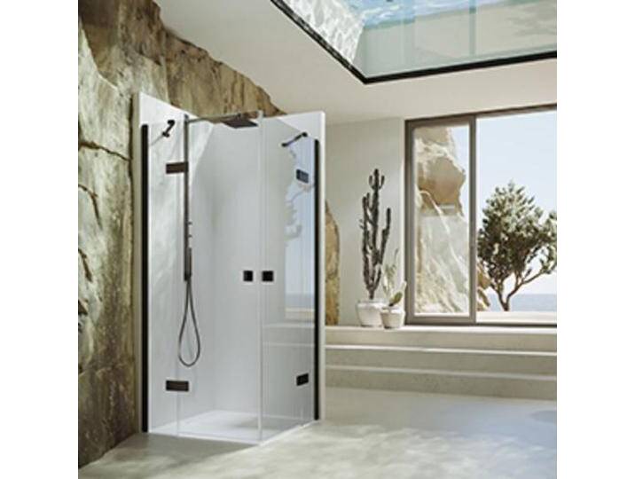 Hüppe, Duschkabine + Duschwand, SolvaPro Schwingtür mit festem Segment, li. Befest, Breite: 100cm, Höhe:200cm (211 cm, 100 cm, 200 cm) von Galaxus