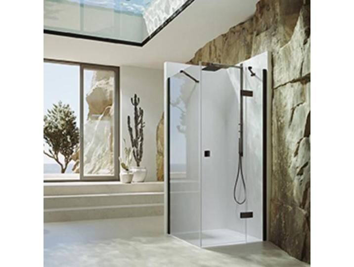 Hüppe, Duschkabine + Duschwand, SolvaPro Schwingtür teilgerahmt, 4-Eck, mit festem Segment, Rechtsbefestigung, Breite: 1200m (211 cm, 120 cm, 11 cm) von Galaxus