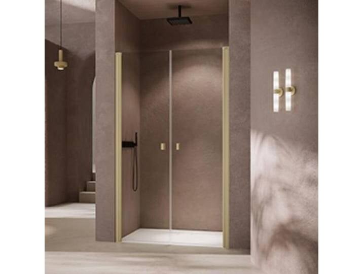 Hüppe, Duschkabine + Duschwand, SolvaPro teilgerahmt 4-Eck Pendeltür in Nische, Breite: 100cm, Höhe:200cm (211 cm, 100 cm, 200 cm) von Galaxus