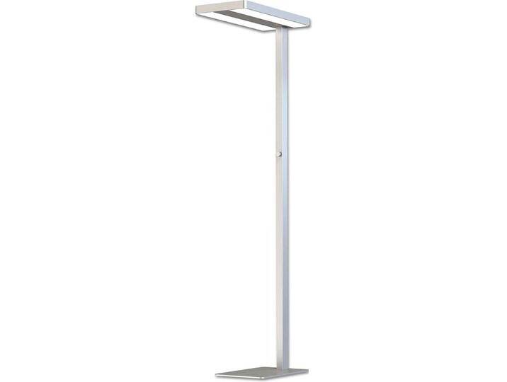 Isoled, Stehlampe, LED Office Stehleuchte PRO 40W+40W Daylight+Präsenz 4000K Silber dimmbar (7500 lm) von Galaxus
