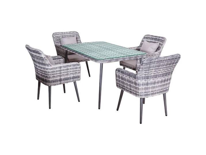 Jet-Line, Gartentisch + Balkontisch, Gartenset Lima Polyrattan (90 cm) von Galaxus