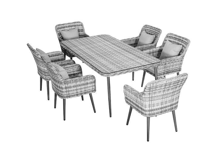 Jet-Line, Gartentisch + Balkontisch, Gartenset Quito grau (100 cm) von Galaxus