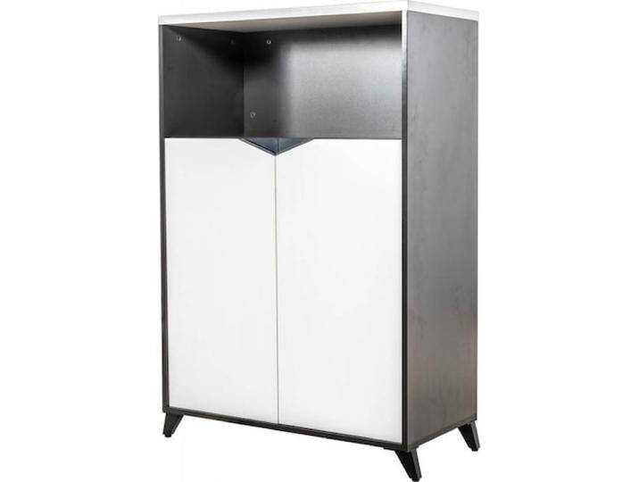 Jet-Line, Kommode + Sideboard, Sideboard CLAUDIO schwarz weiss (80 x 40 x 120 cm) von Galaxus