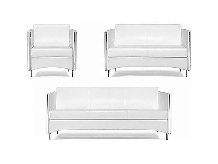 Jet-Line, Sofa + Bettsofa, Bürosofa Sidney weiss 3-Teilig (2-Sitzer) von Galaxus