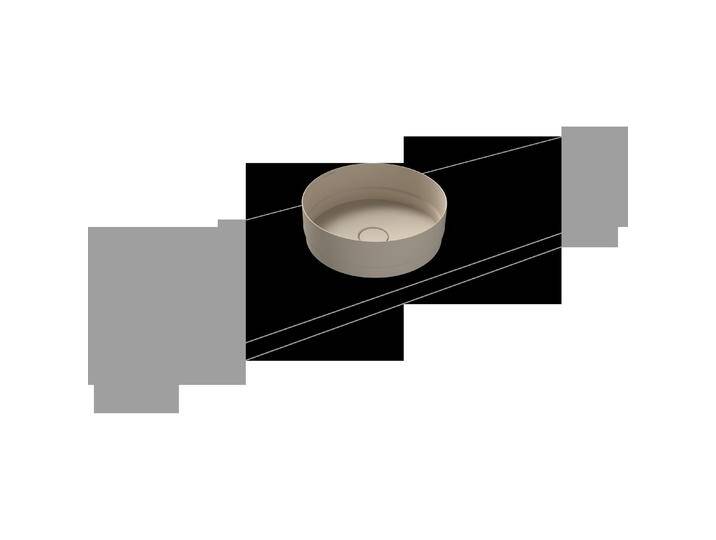 Kaldewei, Waschbecken, Nueva Waschtisch-Schale 3191, rund, Durchmesser 380mm, ohne Überlauf, 911206003 (502 mm, 481 mm) von Galaxus