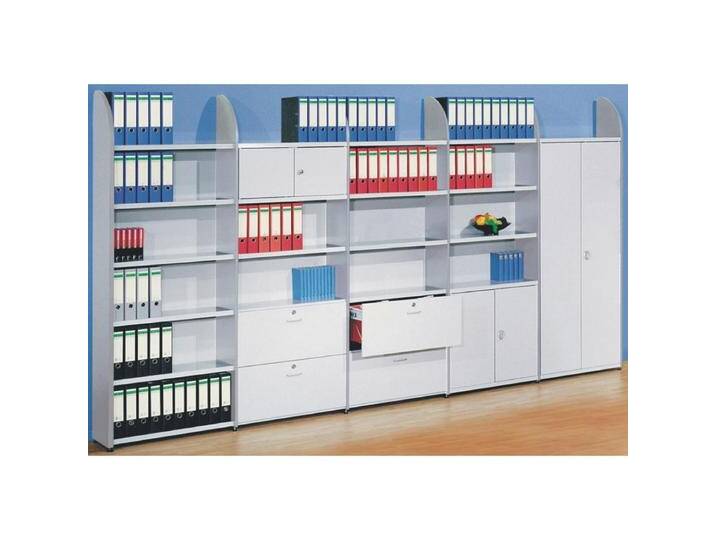 Kerkmann, Aktenschrank, Eckregal Dante lichtgrau 60,0 x 32,5 - 60,0 x 225,0 cm von Galaxus