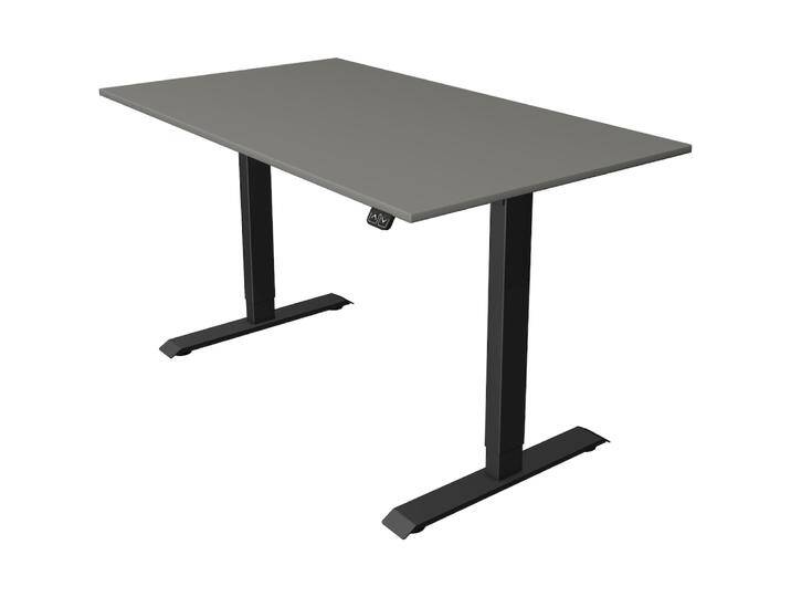 Kerkmann, Schreibtisch, Move 1 elektrisch höhenverstellbarer Schreibtisch grafit rechteckig, T-Fuss-Gestell grau 14 von Galaxus