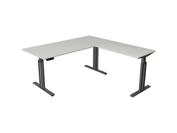 Kerkmann, Schreibtisch, Move 3 elegant höhenverstellbarer Schreibtisch lichtgrau rechteckig von Galaxus