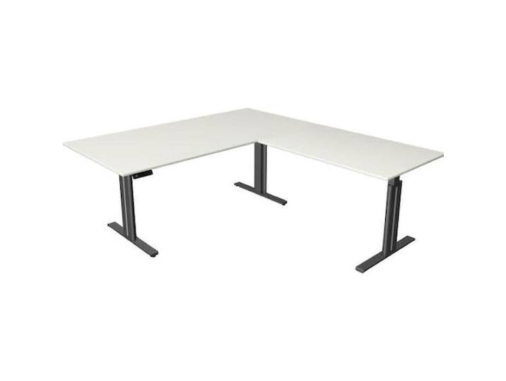Kerkmann, Schreibtisch, Move 3 elegant höhenverstellbarer Schreibtisch weiss rechteckig von Galaxus