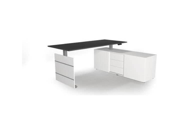 Kerkmann, Schreibtisch, Move 3 höhenverstellbarer Schreibtisch anthrazit weiss rechteckig von Galaxus