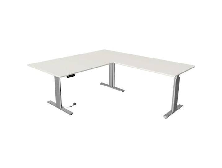 Kerkmann, Schreibtisch, Move 3 höhenverstellbarer Schreibtisch weiss L-Form von Galaxus