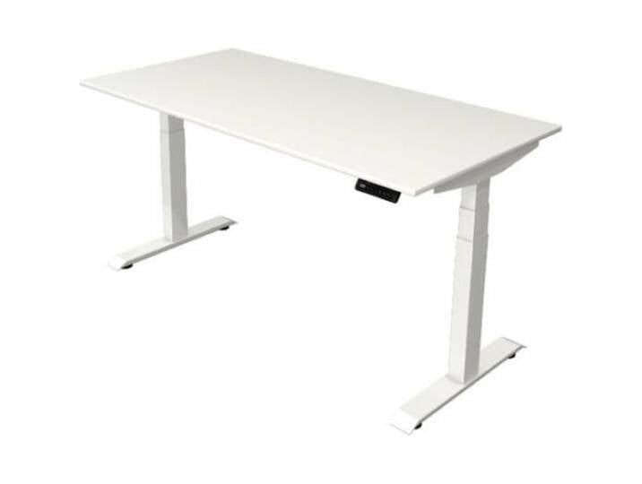 Kerkmann, Schreibtisch, Move 4 elektrisch höhenverstellbarer Schreibtisch weiss rechteckig, T-Fuss-Gestell weiss 160,0 von Galaxus