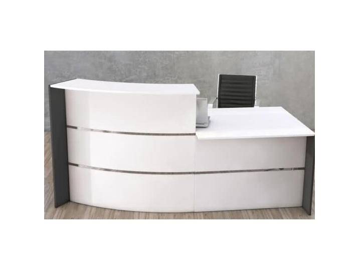 Kerkmann, Schreibtisch Accessoire, BARI Empfangstheke weiss, anthrazit 231,0 x 122,5 x 112,0 cm von Galaxus