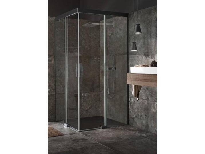 Koralle, Duschkabine + Duschwand, S600Plus Eckdusche Schiebetür EDS2 90 R, Schenkel rechts, 900mm (91.30 cm, 208.80 cm, 12.50 cm) von Galaxus